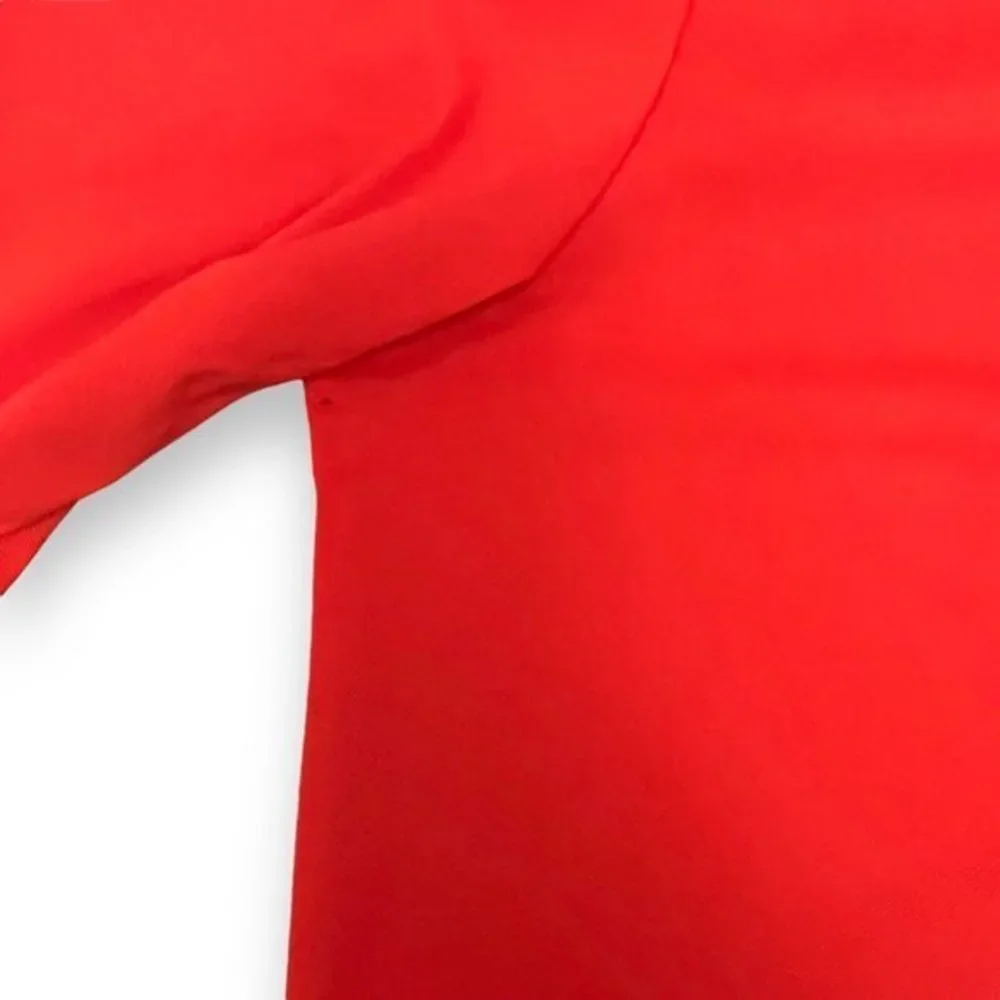 MIER Polo‎ Shirt Men's Size XL Red Long Sleeve Collared 100% Polyester